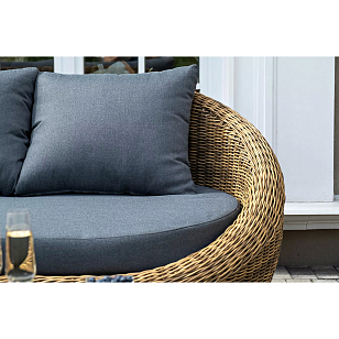 Диван трехместный 4SIS Барселона Цвет: соломенный для дачи Диван трехместный 4SIS Барселона Цвет: соломенный, садовая мебель