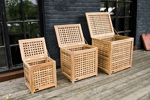 Малая корзина для белья 4SIS Валенза для дачи Малая корзина для белья 4SIS Валенза, садовая мебель