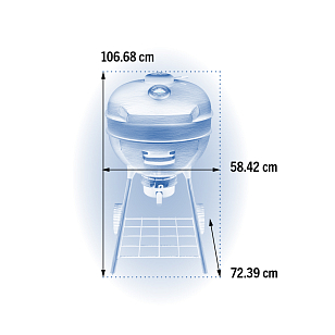 Угольный гриль Napoleon PRO22K-LEG для приготовления пищи угольный гриль napoleon pro22k-leg