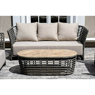 Диван 4SIS Валенсия 3-местный Цвет: серый для дачи Диван 4SIS Валенсия 3-местный Цвет: серый, садовая мебель