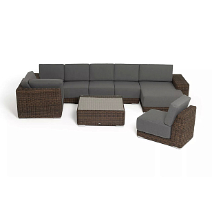 Кушетка 4SIS Капри, цвет коричневый для дачи Кушетка 4SIS Капри, цвет коричневый, садовая мебель