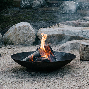 Чугунная чаша для огня без основания Concretika Iron A 100 для сада и загородного дома Чугунная чаша для огня без основания Concretika Iron A 100, уличное оборудование