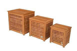 Большая корзина для белья 4SIS Валенза для дачи Большая корзина для белья 4SIS Валенза, садовая мебель