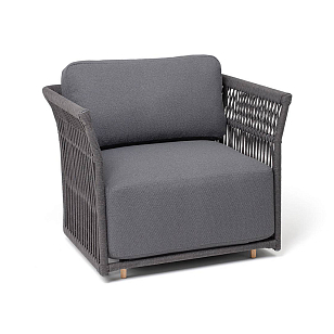 Лаунж-зона 4SIS Лугано 5-местная, каркас темно-серый, роуп темно-серый для дачи Лаунж-зона 4SIS Лугано 5-местная, каркас темно-серый, роуп темно-серый, садовая мебель