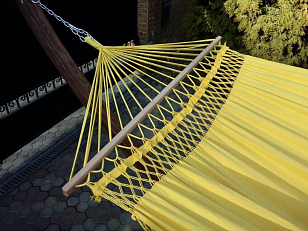 Гамак двухместный Lite Tulip желтый для отдыха за городом Гамак двухместный Lite Tulip желтый для хобби и пикника