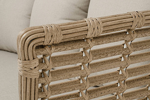 Диван 4SIS Валенсия 3-местный Цвет: соломенный для дачи Диван 4SIS Валенсия 3-местный Цвет: соломенный, садовая мебель