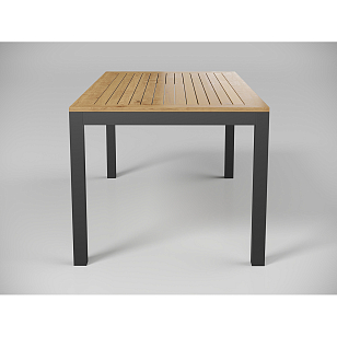 Обеденная зона Gardenini Premium Bella 180 Карбон / Темно-серый со стульями Calma S для дачи Обеденная зона Gardenini Premium Bella 180 Карбон / Темно-серый со стульями Calma S, садовая мебель