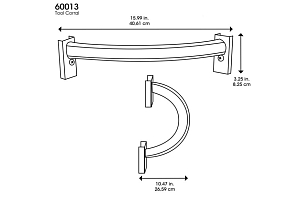 Угловой держатель инструментов Lifetime для сарая WoodLook для сада и загородного дома Угловой держатель инструментов Lifetime для сарая WoodLook, уличное оборудование