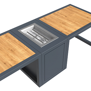 Стол-камин Kaminex Катла для сада и загородного дома Стол-камин Kaminex Катла, уличное оборудование