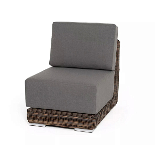 Модуль диванный прямой 4SIS Капри, цвет коричневый для дачи Модуль диванный прямой 4SIS Капри, цвет коричневый, садовая мебель