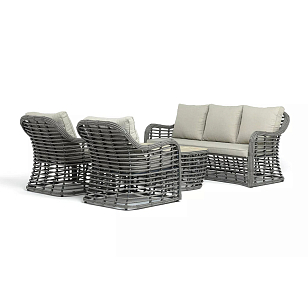 Лаунж-зона 4SIS Ницца, цвет серый для дачи Лаунж-зона 4SIS Ницца, цвет серый, садовая мебель