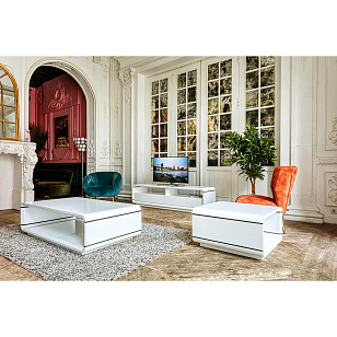 Столик журнальный Paoli Opus Quadro Цвет: белый для дачи Столик журнальный Paoli Opus Quadro Цвет: белый, товары для загородного дома