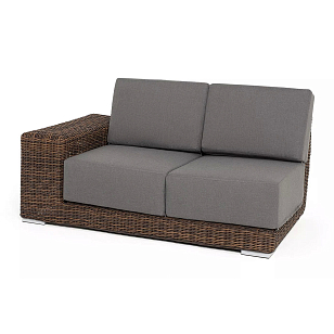 Модуль диванный правый 4SIS Капри, цвет коричневый для дачи Модуль диванный правый 4SIS Капри, цвет коричневый, садовая мебель