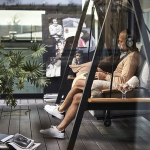 Качели Brafritid Malmo антрацит, серый для дачи Качели Brafritid Malmo антрацит, серый, садовая мебель