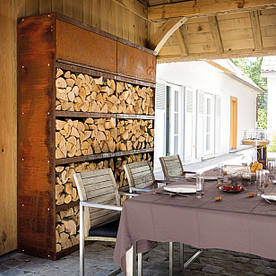 Поленница-стенка OFYR средная для приготовления пищи Поленница-стенка OFYR средная для сада