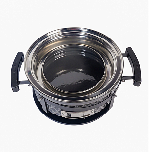 Настольный керамический гриль Diamond Egg Tabletop Grill Цвет: серый для приготовления пищи Настольный керамический гриль Diamond Egg Tabletop Grill Цвет: серый для сада