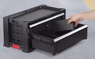 Ящик для инструментов Keter 2 Drawer Tool Chest System для дачи Ящик для инструментов Keter 2 Drawer Tool Chest System, садовая мебель