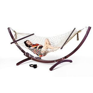 Гамак с каркасом Leda Фиеста для отдыха за городом Гамак с каркасом Leda Фиеста для хобби и пикника