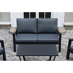 Лаунж-зона 4SIS Орхидея 4-местная, цвет темно-серый для дачи Лаунж-зона 4SIS Орхидея 4-местная, цвет темно-серый, садовая мебель