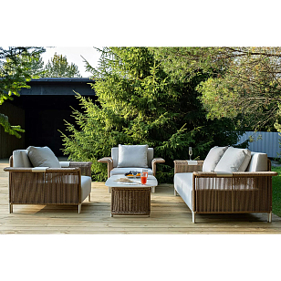 Лаунж-зона 4SIS Мальдивы, цвет соломенный для дачи Лаунж-зона 4SIS Мальдивы, цвет соломенный, садовая мебель