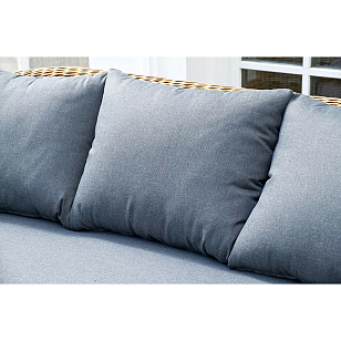 Диван трехместный 4SIS Барселона Цвет: соломенный для дачи Диван трехместный 4SIS Барселона Цвет: соломенный, садовая мебель