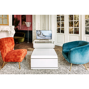 Столик журнальный Paoli Opus Quadro Цвет: белый для дачи Столик журнальный Paoli Opus Quadro Цвет: белый, товары для загородного дома