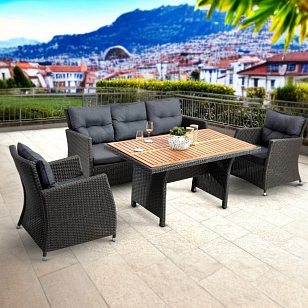 Комплект мебели из искусственного ротанга Lite Geneva для дачи Комплект мебели из искусственного ротанга Lite Geneva, садовая мебель