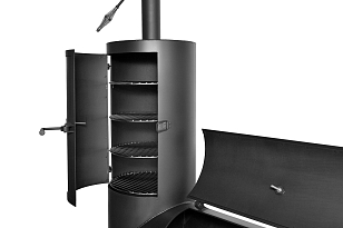 Дровяной гриль-коптильня Hunter Smoker, Pro для приготовления пищи Дровяной гриль-коптильня Hunter Smoker, Pro для сада