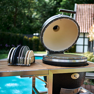 керамический гриль monolith lechef avantgarde 66, черный для приготовления пищи Керамический гриль Monolith LeChef Avantgarde 66, черный