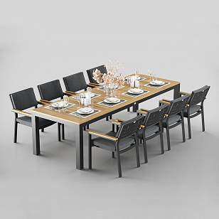 Обеденная зона Gardenini Premium Bella 280 Карбон / Темно-серый со стульями Premium Bella для дачи Обеденная зона Gardenini Premium Bella 280 Карбон / Темно-серый со стульями Premium Bella, садовая мебель