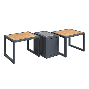 Стол-камин Kaminex Катла для сада и загородного дома Стол-камин Kaminex Катла, уличное оборудование