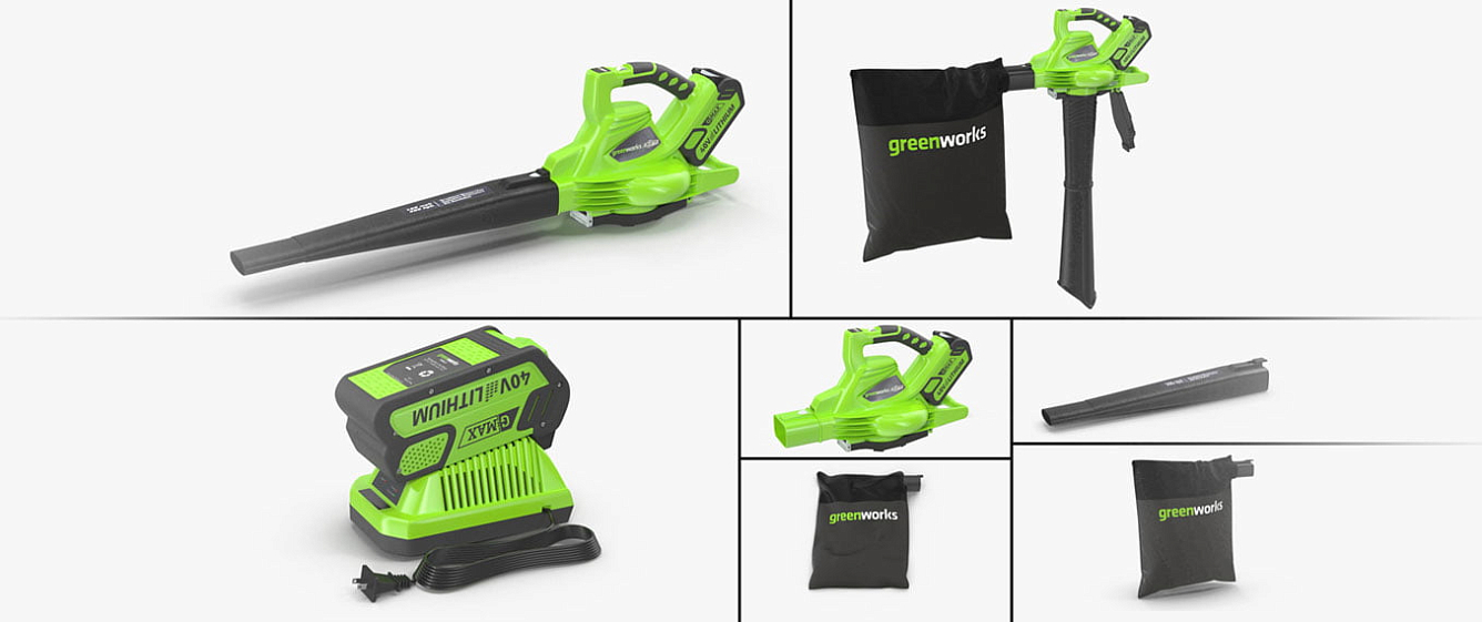 G max 40v greenworks gd40st. GREENWORKS 40v 3d model. GREENWORKS Blower Vacuum 2800 Watts. Пылесос для дома Гринворкс. GREENWORKS 40v переходник to Makita 18 3d model.