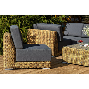 Лаунж-зона трансформирующаяся 4SIS Капри, цвет соломенный для дачи Лаунж-зона трансформирующаяся 4SIS Капри, цвет соломенный, садовая мебель