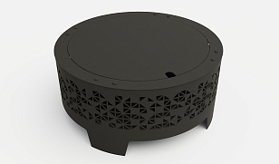 Уличный очаг Grey Stone Flamm Trigon для сада и загородного дома Уличный очаг Grey Stone Flamm Trigon, уличное оборудование