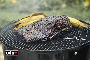 Угольный гриль - коптильня Weber Smokey Mountain Cooker, 57 см, черный для приготовления пищи Угольный гриль - коптильня Weber Smokey Mountain Cooker, 57 см, черный для сада