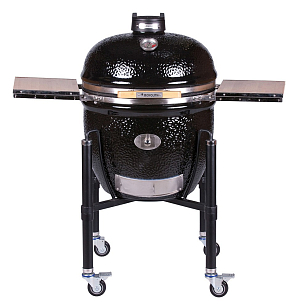 керамический гриль monolith le chef pro 2.0 black на ножках для приготовления пищи Керамический гриль Monolith Le Chef PRO 2.0 Black на ножках