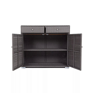 Плетёная тумба 4SIS Мальта Цвет: графит для дачи Плетёная тумба 4SIS Мальта Цвет: графит, садовая мебель