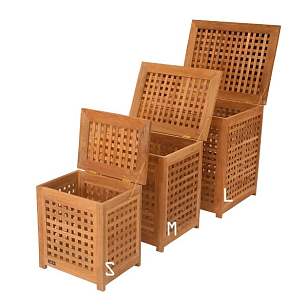 Малая корзина для белья 4SIS Валенза для дачи Малая корзина для белья 4SIS Валенза, садовая мебель