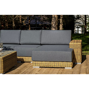 Лаунж-зона трансформирующаяся 4SIS Капри, цвет соломенный для дачи Лаунж-зона трансформирующаяся 4SIS Капри, цвет соломенный, садовая мебель