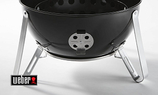 Угольный гриль - коптильня Weber Smokey Mountain Cooker, 57 см, черный для приготовления пищи Угольный гриль - коптильня Weber Smokey Mountain Cooker, 57 см, черный для сада