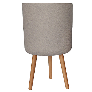 Кашпо Idealist Lite Урбан напольное круглое с подставкой D63 Цвет: серо-коричневый для сада и загородного дома Кашпо Idealist Lite Урбан напольное круглое с подставкой D63 Цвет: серо-коричневый, уличное оборудование