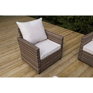 Лаунж-зона 4SIS Бостон, цвет коричневый для дачи Лаунж-зона 4SIS Бостон, цвет коричневый, садовая мебель