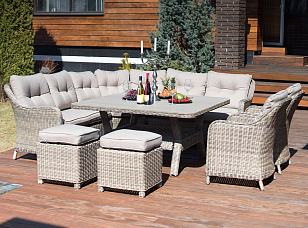 Комплект мебели из искусственного ротанга Lite Sorrento для дачи Комплект мебели из искусственного ротанга Lite Sorrento, садовая мебель