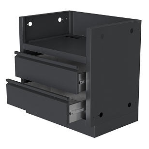 Тумба-основание гриля BULL Angus с 2-мя выдвижными ящиками Черная для приготовления пищи Тумба-основание гриля BULL Angus с 2-мя выдвижными ящиками Черная для сада