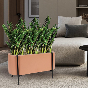 Кашпо Idealist Lite Таун Куб напольное с подставкой 58 Цвет: терракот для сада и загородного дома Кашпо Idealist Lite Таун Куб напольное с подставкой 58 Цвет: терракот, уличное оборудование