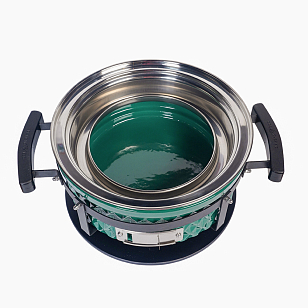 Настольный керамический гриль Diamond Egg Tabletop Grill Цвет: зеленый для приготовления пищи Настольный керамический гриль Diamond Egg Tabletop Grill Цвет: зеленый для сада