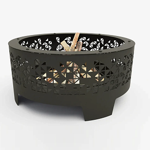 Уличный очаг Grey Stone Flamm Trigon для сада и загородного дома Уличный очаг Grey Stone Flamm Trigon, уличное оборудование