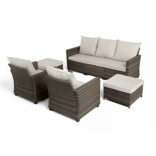 Лаунж-зона 4SIS Бостон, цвет коричневый для дачи Лаунж-зона 4SIS Бостон, цвет коричневый, садовая мебель