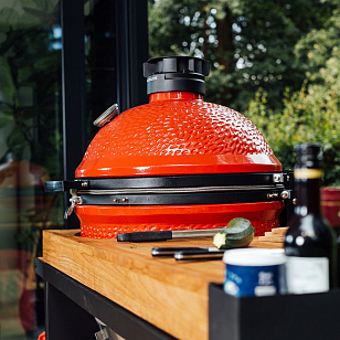 Стол OFYR Table PRO для Kamado Joe черный для приготовления пищи Стол OFYR Table PRO для Kamado Joe черный для сада