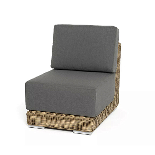 Модуль диванный прямой 4SIS Капри, цвет соломенный для дачи Модуль диванный прямой 4SIS Капри, цвет соломенный, садовая мебель